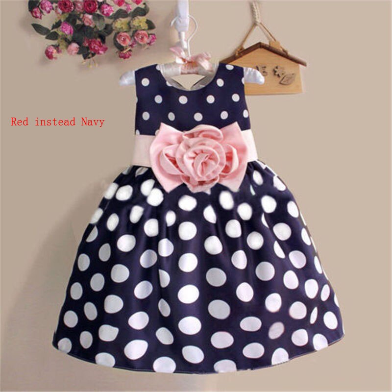 Sleeveless Kids Polka Dot Dress